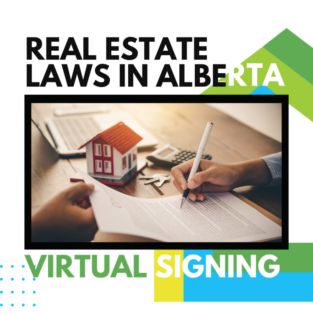 Virtual Real Estate Signings in Alberta